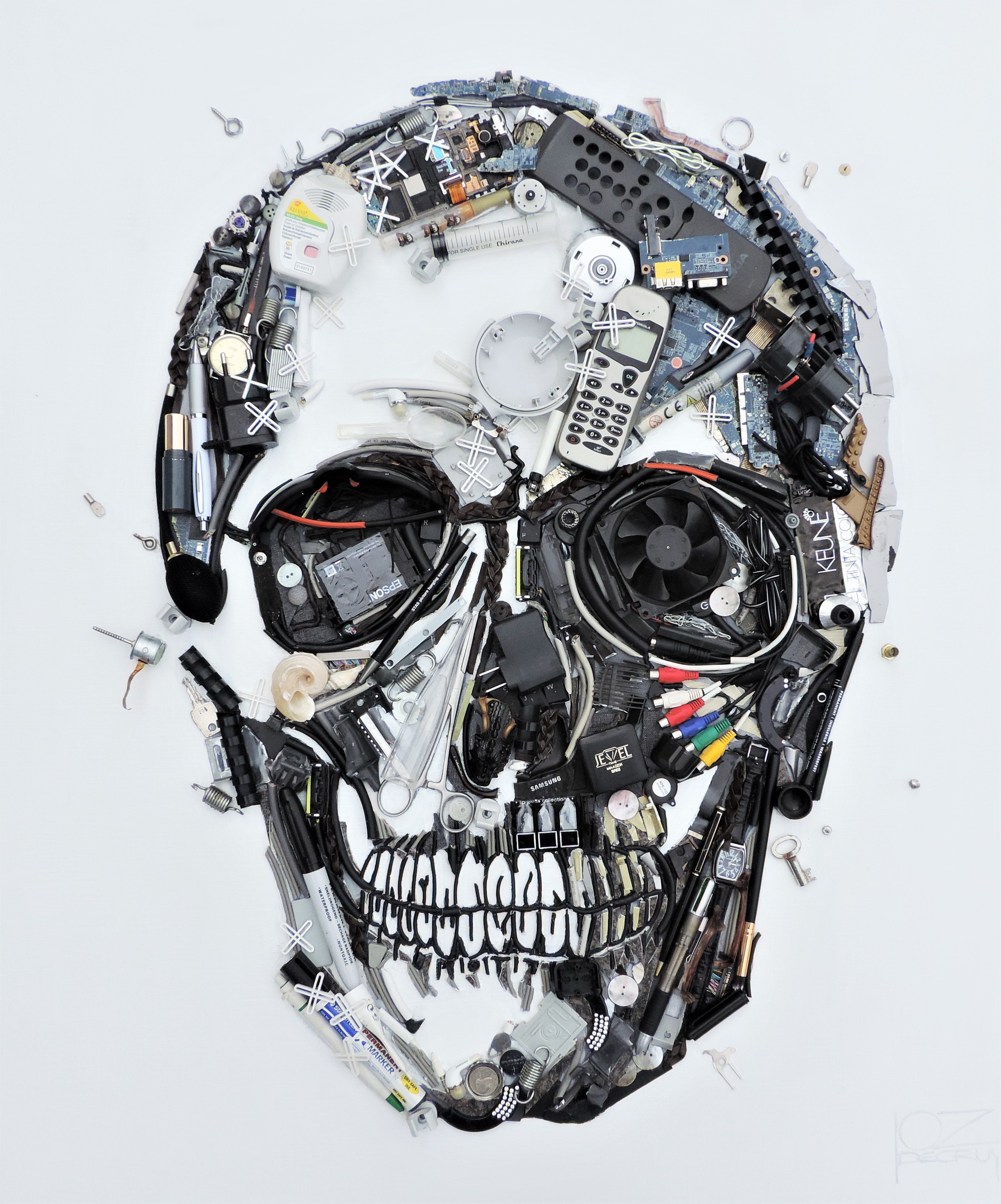 WHITE SKULL 0.90X0.75M